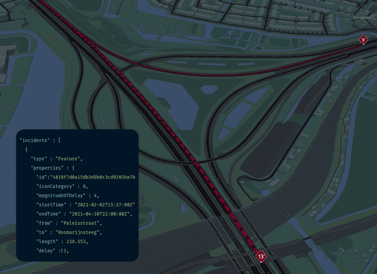 Example of incident details data