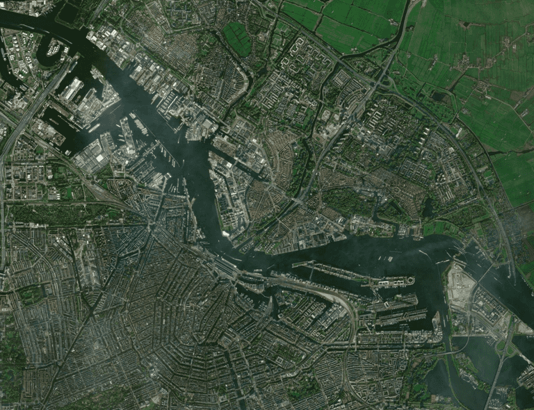 Example of satellite imagery